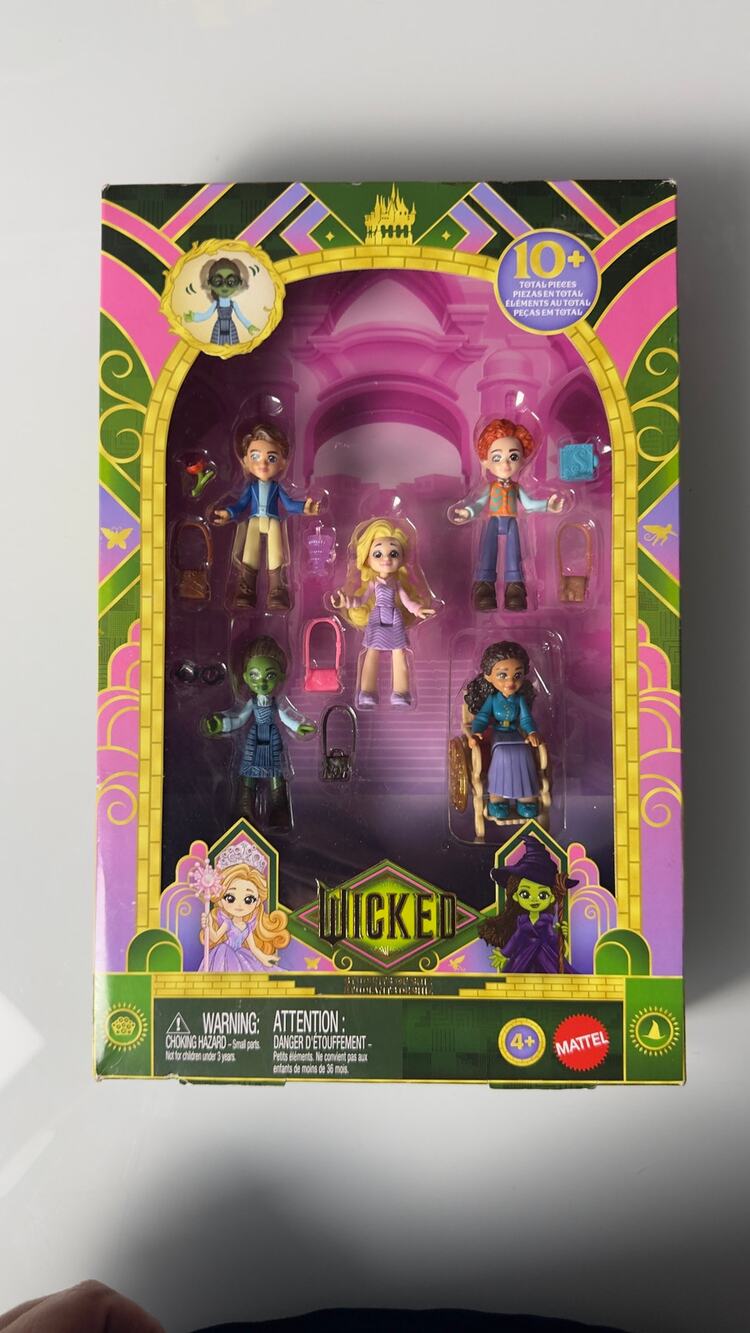 Wicked Students of Shiz 5 Doll Set Elphaba Glinda Mattel JFM23 New